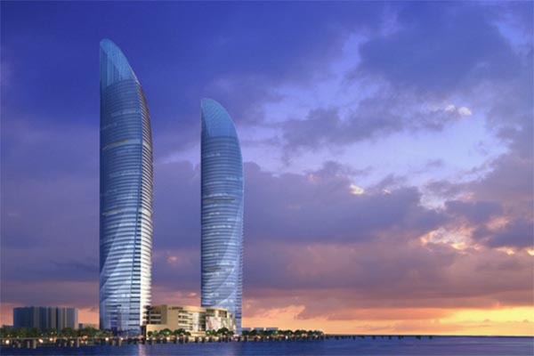 廈門世貿(mào)海峽大廈在施工建設(shè)中采用的<a href='http://296907.com' target='_blank'><u>彈簧減震器</u></a>